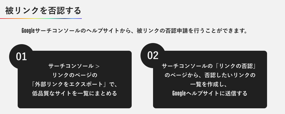 被リンクを否認する