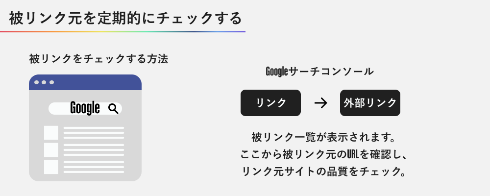 被リンク元を定期的にチェックする