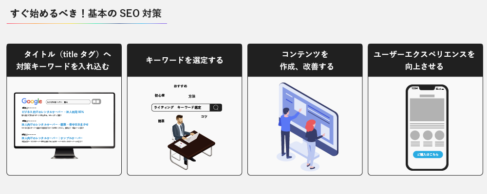 すぐ始めるべき！基本のSEO対策